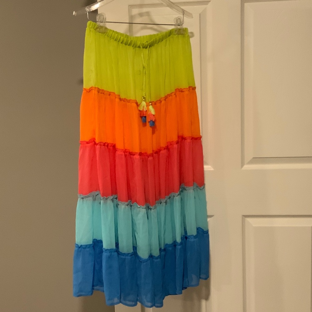 Bleu Rod Beattie Vibrant Tiered Swim Coverup